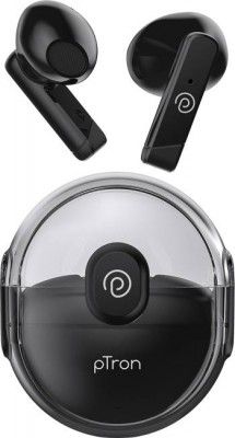 PTron Bassbuds Tunes TWS Earbuds, 25H Playtime, Stereo Call, Deep Bass, BT5.1 Headset Bluetooth Headset  (Black, In the Ear)