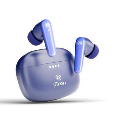 pTron Basspods Tour TWS Earbuds with 3D AudioScape, 45Hrs Playtime