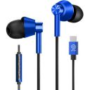 pTron Boom Play X1 in-Ear Type-C Wired Headphones with Mic, in-line Controls & 1.2m Fish Scale Style Tangle-free Cable (Blue)...