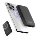 pTron Dynamo Arc 10000mAh 22.5W USB Fast Charging Nano Power Bank, 15W Magnetic Wireless Charging (Black)...
