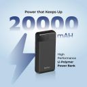 pTron Dynamo Surge 20000mAh 22.5W Fast Charging Power Bank, (Black)...