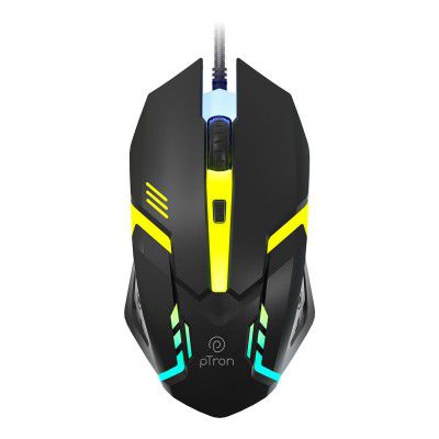 pTron Flick M12 Wired USB Mouse with 4 Buttons, 1600 DPI Optical Sensor