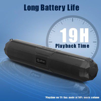 PTron Fusion Beam 16W Bluetooth 5.0 Speaker, up to 19Hrs Playback Time