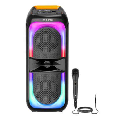 pTron Fusion Beats 40W Karaoke Bluetooth Party Speaker (Royal Black)