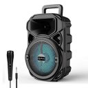 pTron Fusion Maxx V2 20W Bluetooth Speaker Wired Karaoke Mic, 20Hrs Playtime, RGB Lights, BT V5.2, 3.5mm AUX (Black)...