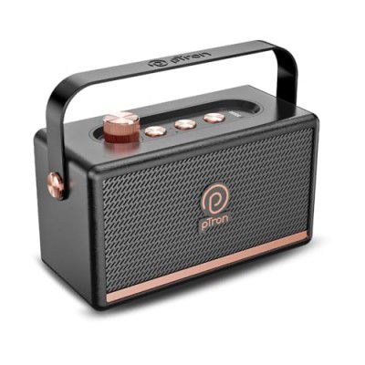 pTron Fusion Pro Retro Signature 20W Bluetooth Speaker with Pristine Sound, (Black)
