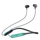 pTron InTunes Classic Bluetooth 5.2 Wireless in-Ear Headphones with Mic, 24H Playback, 13mm Driver, Fast Charging Type-C Neckband, Dual Pairing, Voice Assist & IPX4 Water Resistant (Jet Black/Green)...