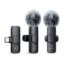 pTron KWM-1 Omnidirectional Type C Wireless Microphone w/DSP Noise Cancellation (Black)...
