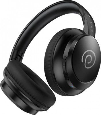 PTron Studio Evo w/70Hrs Playback, 40mm Drivers (Black, On the Ear)