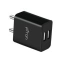 pTron Volta Dual Port 12W Smart USB Charger Adapter Without Cable for All iOS & Android Devices (Black)...