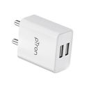 pTron Volta Dual Port 12W Smart USB Charger Adapter (White)...