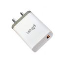 pTron Volta Elite QC3.0 18W USB Smart Charger for All iOS & Android Devices (White & Grey)...