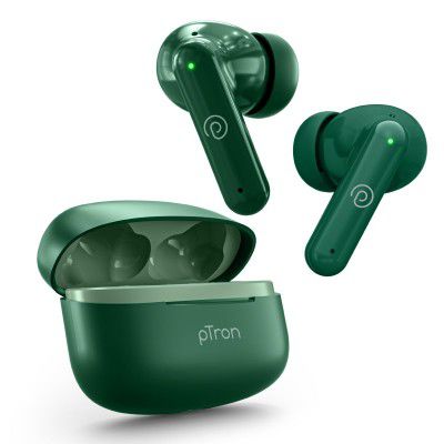pTron Zenbuds X1 4 HD Mic TWS Earbuds w/AI-ENC Clear Calls, 40hrs Playtime