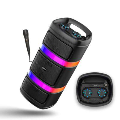 pTron Fusion Quad 40W Bluetooth Karaoke Party Speaker