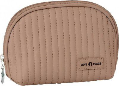 RRK IMPORT AND EXPORT Stylish PU Leather Cosmetic Bag for Makeup, Toiletries & Travel (Brown)