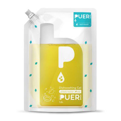 PUER Dishwashing Gel Zesty Blast - 1800ml Refill Pouch