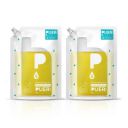 PUER Natural Dishwashing Gel Zesty Blast, 1800ml (Pack of 2) |No chemical residue| Safe for kids & family| Made with natural surfactants| Eco-friendly & Non-Toxic | Natural grease buster...