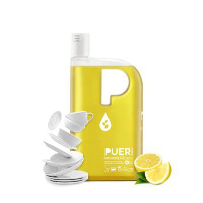 PUER Natural Dishwashing Gel Zesty Blast - 500ml |No chemical residue | Made with natural surfactants| Eco-friendly & Non-Toxic | Natural grease buster
