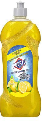 Puerto Dishwash Gel Refill Can, (Lemon) - 750 ml (Pack of 4)