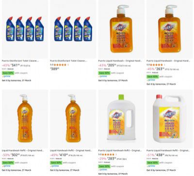 Amazon: Upto 60% Off + 50% OFF COUPON On Puerto Household Supply Products