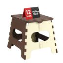 PulGos 12-Inch Super Strong Folding Step Stool for Adults & Kids – Foldable Sitting Stool for Home...