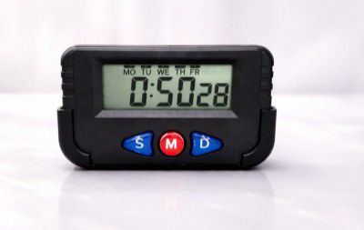 PulGos Digital LCD Calendar and Time Car Dashboard & Desk Clock