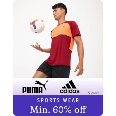 Puma, Adidas & More Sportswear @ minimum 60% off