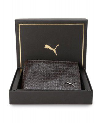 Puma |Classic Durable Leather Wallet | Chocolate