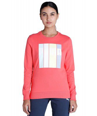 Puma Cotton Women Crew Neck Sweatshirt