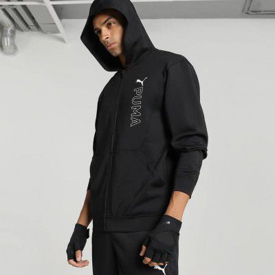 PUMA Fit Double Knit FZ Hoodie Men Solid Sports Jacket