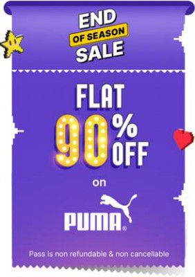 PUMA Flat 90% Off on selected shoes for the First 5 Days of June End Of Season Sale (Till 30th May25)