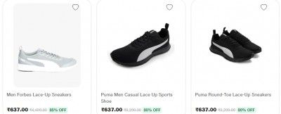 Puma Footwear Upto 85% Off