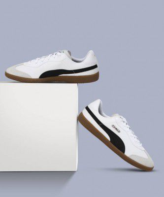 PUMA  KING 21 IT Football Shoes For Men  (White , 10)