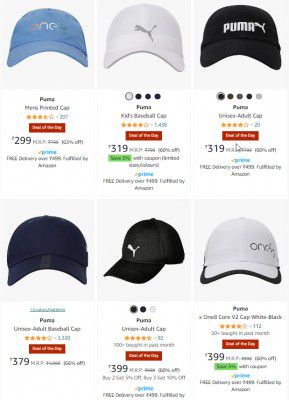 Puma Men Cap Upto 65% Off
