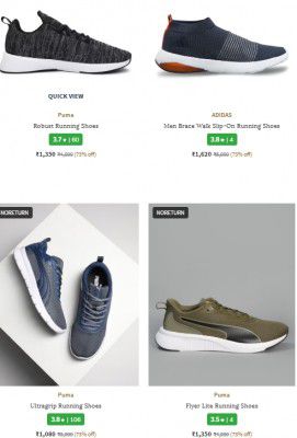 Ajio : Puma, Nike, Adidas & More Branded Shoes Upto 75% OFF | Starts At ₹1000