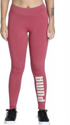 PUMA  Printed Women Pink Tights
