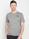 Puma Solid Men Round Neck Grey T-Shirt...
