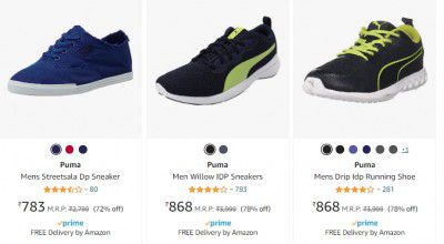 Puma Men's Sports Shoes @ ₹783