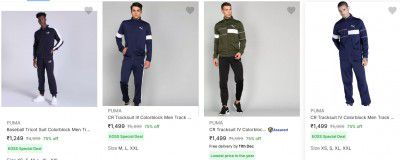 Puma Tracksuits Upto 81% Off