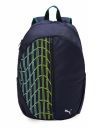 Puma Unisex-Adult Typography Backpack, Black-Electric Lime-Electric Peppermint (9103601)...