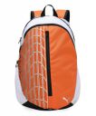 Puma Unisex-Adult Typography Backpack, Charcoal Gray-Rickie Orange-White (9103603)...