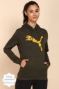 PUMA Women Full Sleeve Printed Hooded Sweatshirt...