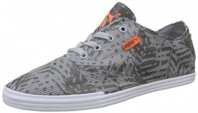 Puma Womens Grey, Quarry, Dark Shadow and Vibrant Orange Shoes - 11 UK