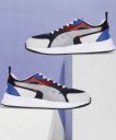 PUMA Men Navy Blue and White Colourblocked Sneakers Sneakers For Men  (Dark Blue , 6)...