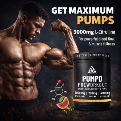 Pumpd Preworkout (Mango Mojito) 60 servings - 300g | Lab tested | Supports Energy and Performance | Preworkout Supplement for Men & Women