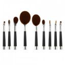 Puna Store 9 Piece Cosmetic Oval Brush Set...