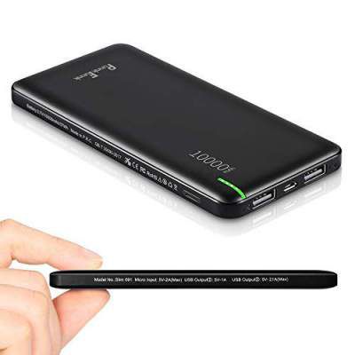 Punnk Funnk Slim091 Slim Charger 10000mAh Power Bank W/2 Output Port