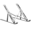 PunnkFunnk Laptop Stand, Adjustable Laptop Stand, Aluminum Foldable Portable Laptop Stand Compatible with MacBook Air Pro, HP, Lenovo, Dell, More 10-15.6” Laptops and Tablets (Silver), Standard...