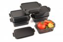 Puno 6-Pack Food Storage Containers| BPA-Free Plastic Meal Prep Set | Stackable...