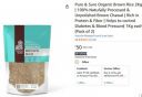Pure & Sure Organic Brown Rice 2Kg | (Pack of 2)...